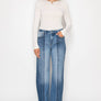 ECO FRIENDLY TUMMY CONTROL HIGH RISE RELAXED FLARE JEANS