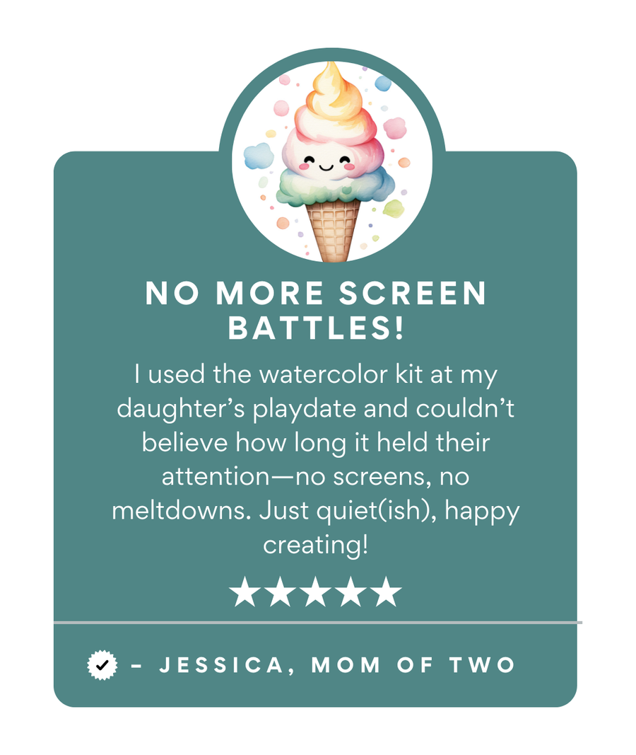 Kids' All-In-One Watercolor Kit - Happy Rainbow