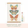 Vibrant Butterflies Meditative Art Paint by Number Kit