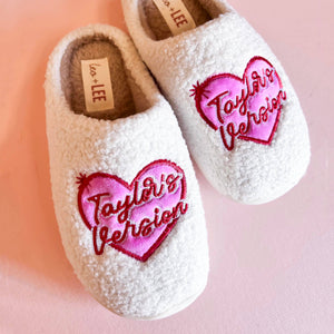 Taylor Swift Themed Plush Slippers - Perfect Gift for Fans