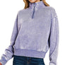 `.0806 Washed Fleece Half Zip Pullover SI-24930