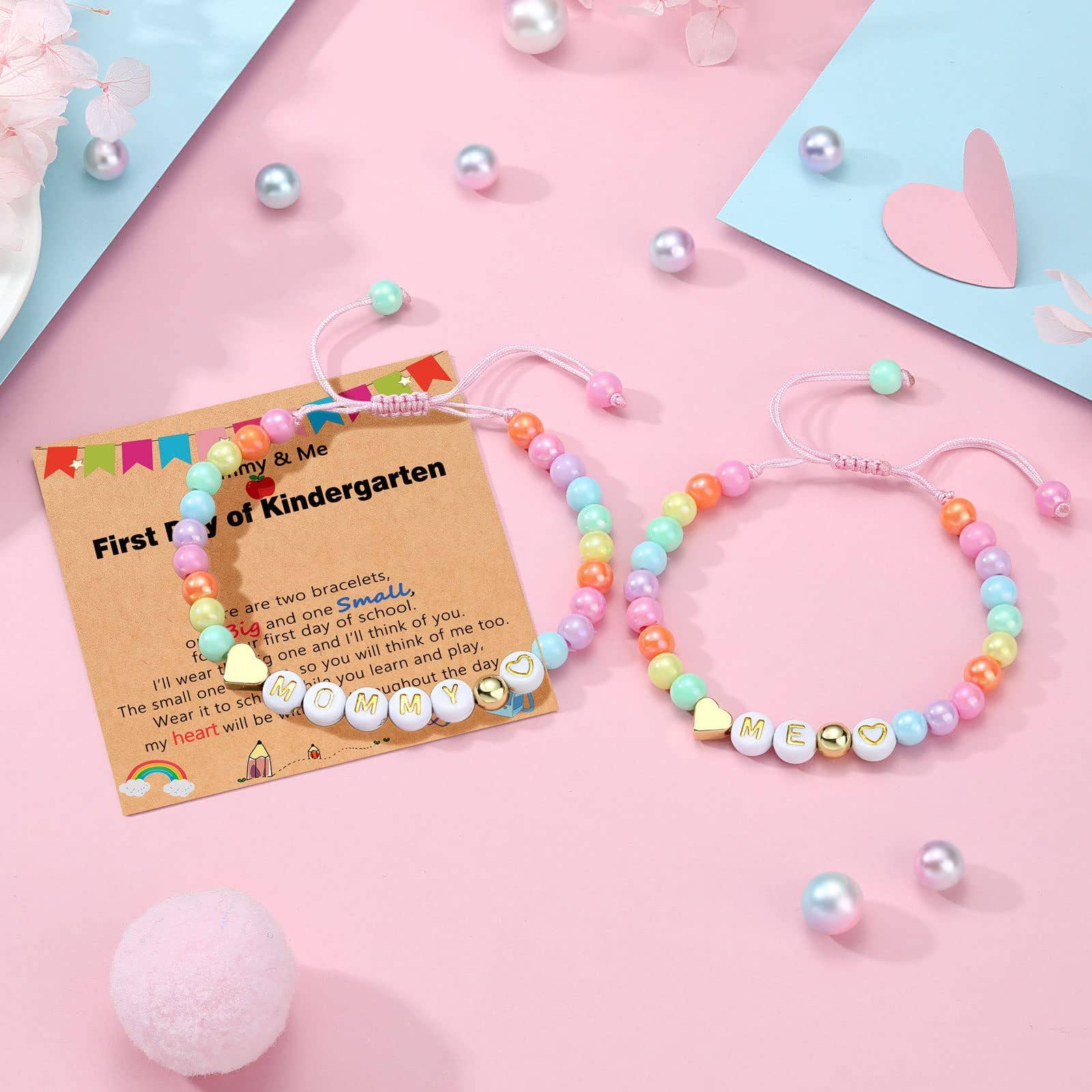 Mommy And Me 14k Gold Bracelets Horplkj Clearance Back To School - Main Image