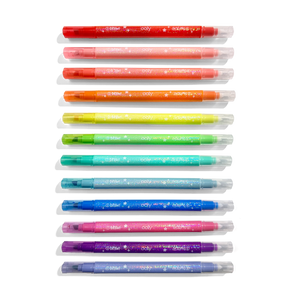 Switch-Eroo Sparkle Glittery Color Changing Markers- 12 pc