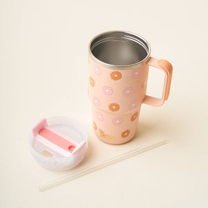 20 oz Mini On-The-Go-Darling Daisy Peach