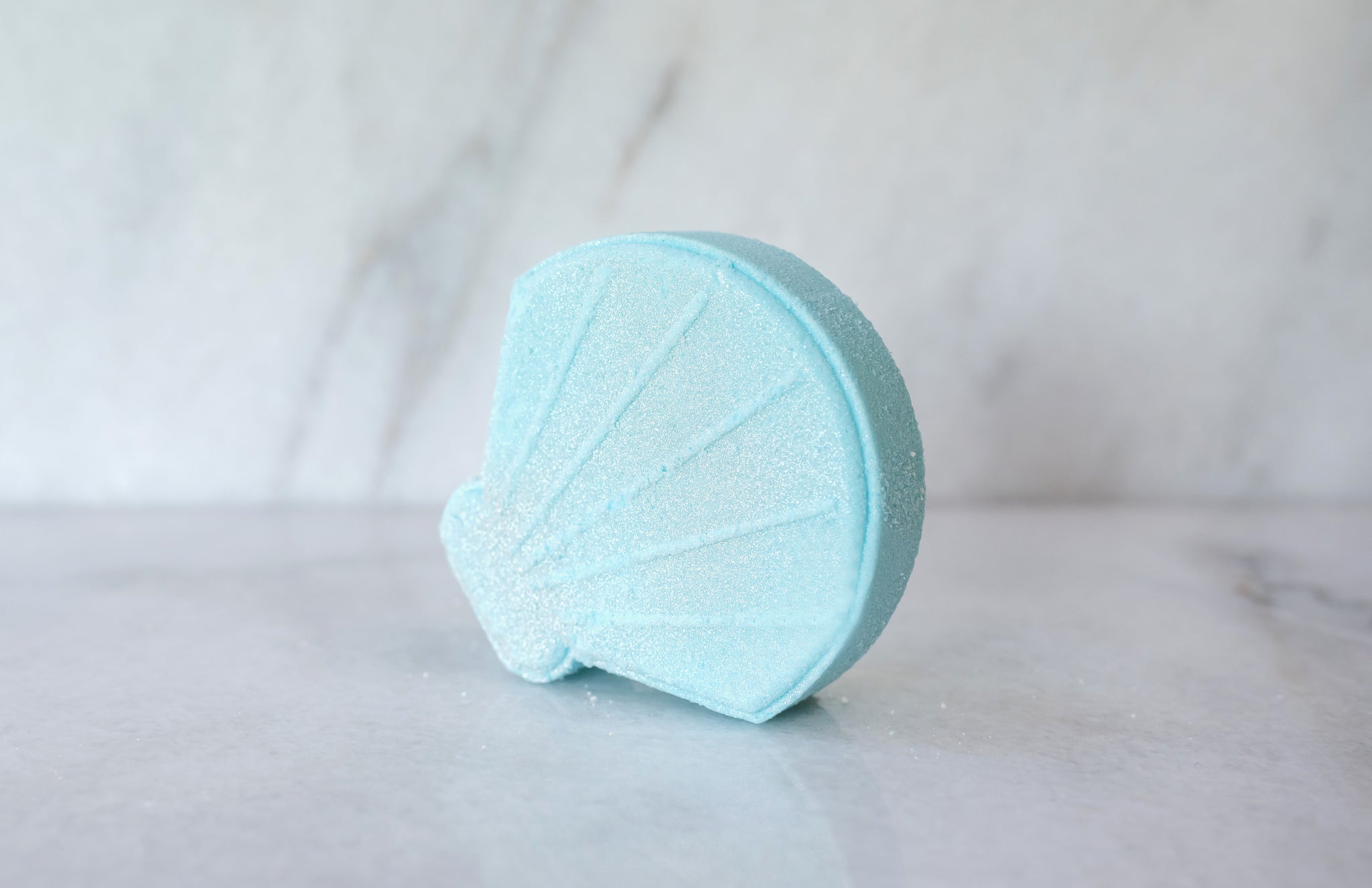Sea Shell (Blue) Bath Bomb – Green Bubble Gorgeous
