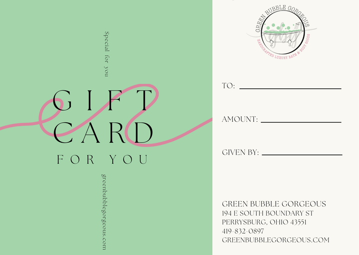 Green Bubble Gorgeous Gift Card