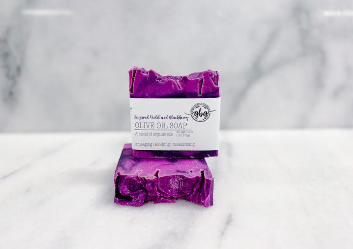 Sugared Violets & Blackberry Olive Oil Soap