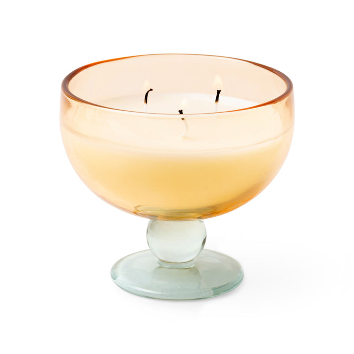 Wild Neroli Candle - Yellow & Blue Tinted Glass