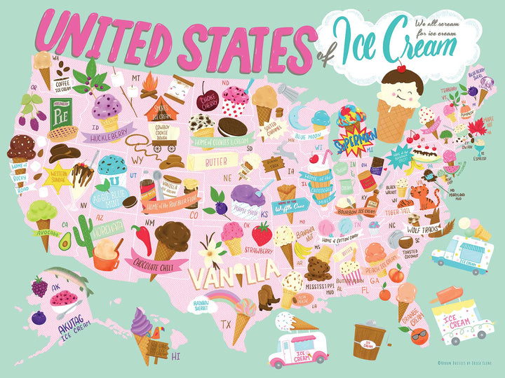 United States of Ice Cream Puzzle