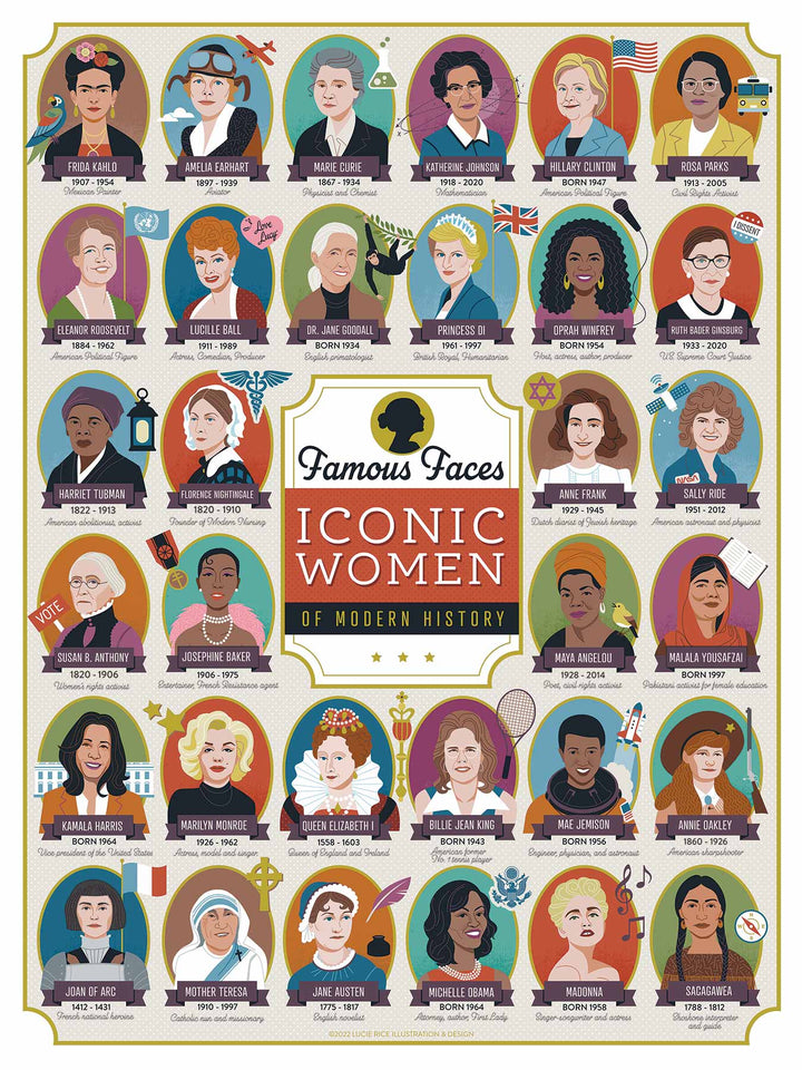 Iconic Women of Modern History Puzzle