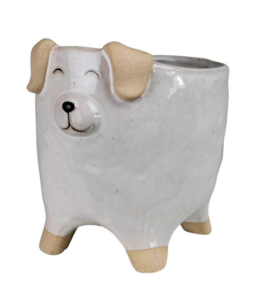 Ceramic Dog Cachepot