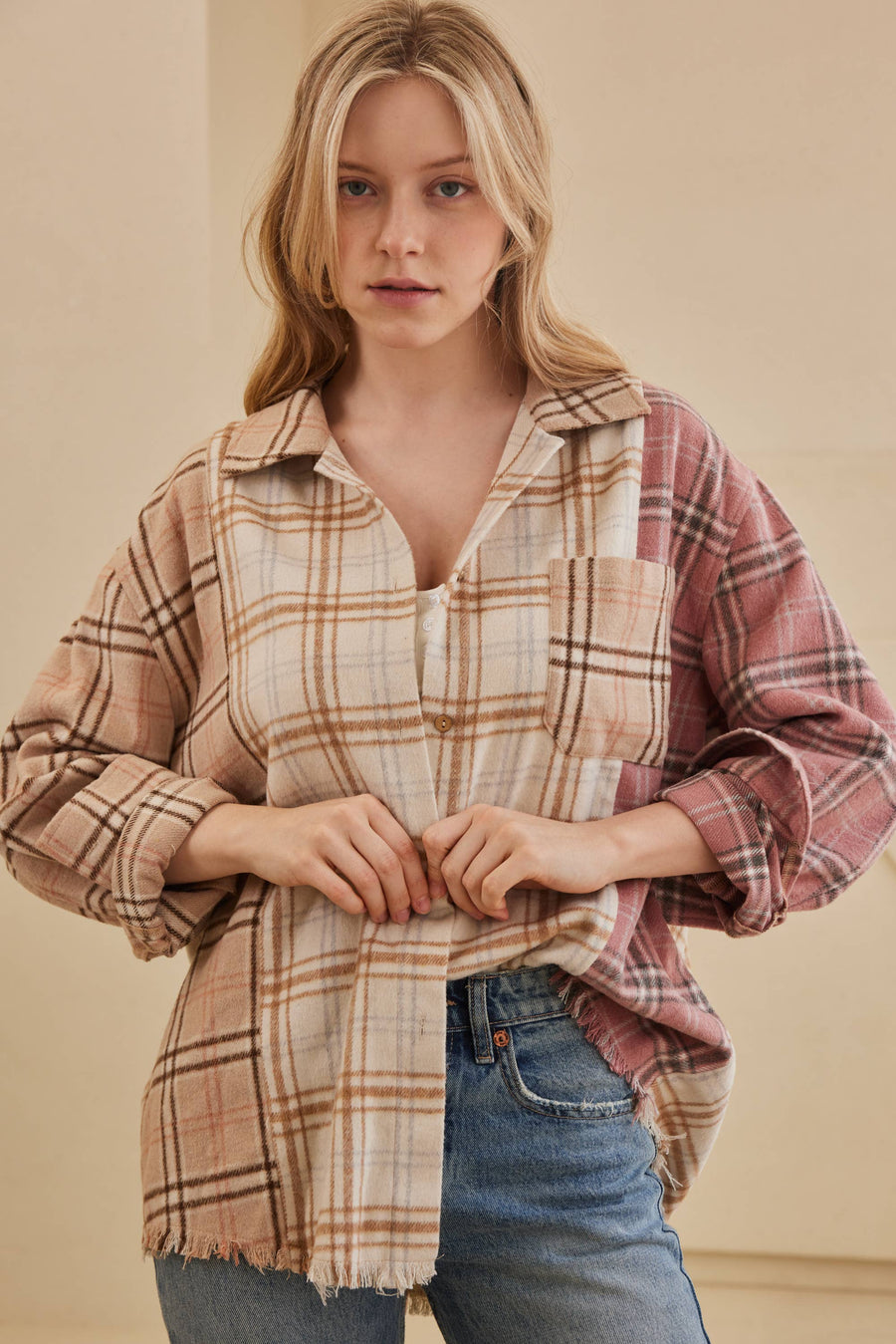 Plaid Oversize Shacket