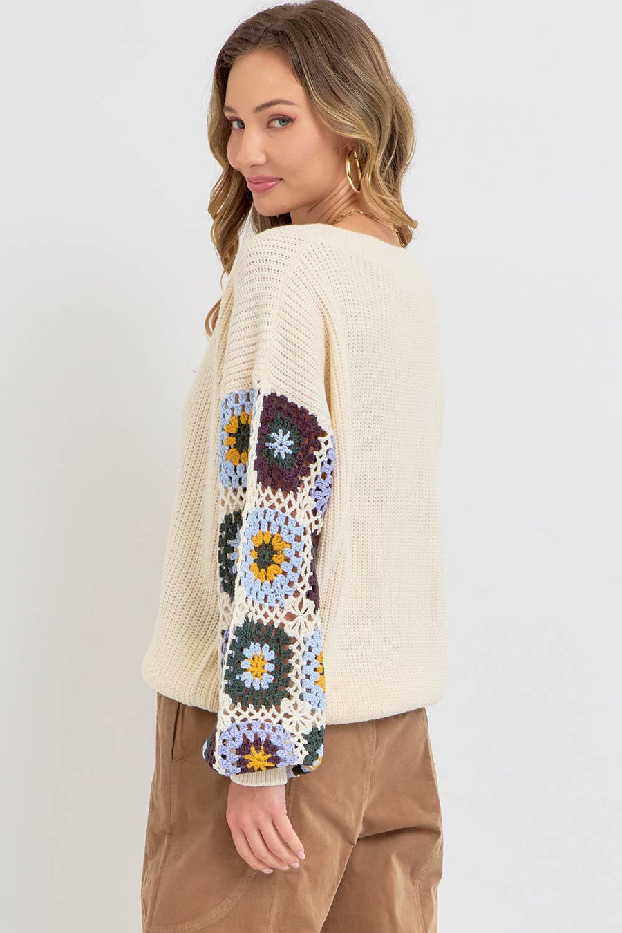 CROCHET PATCHWORK SWEATER