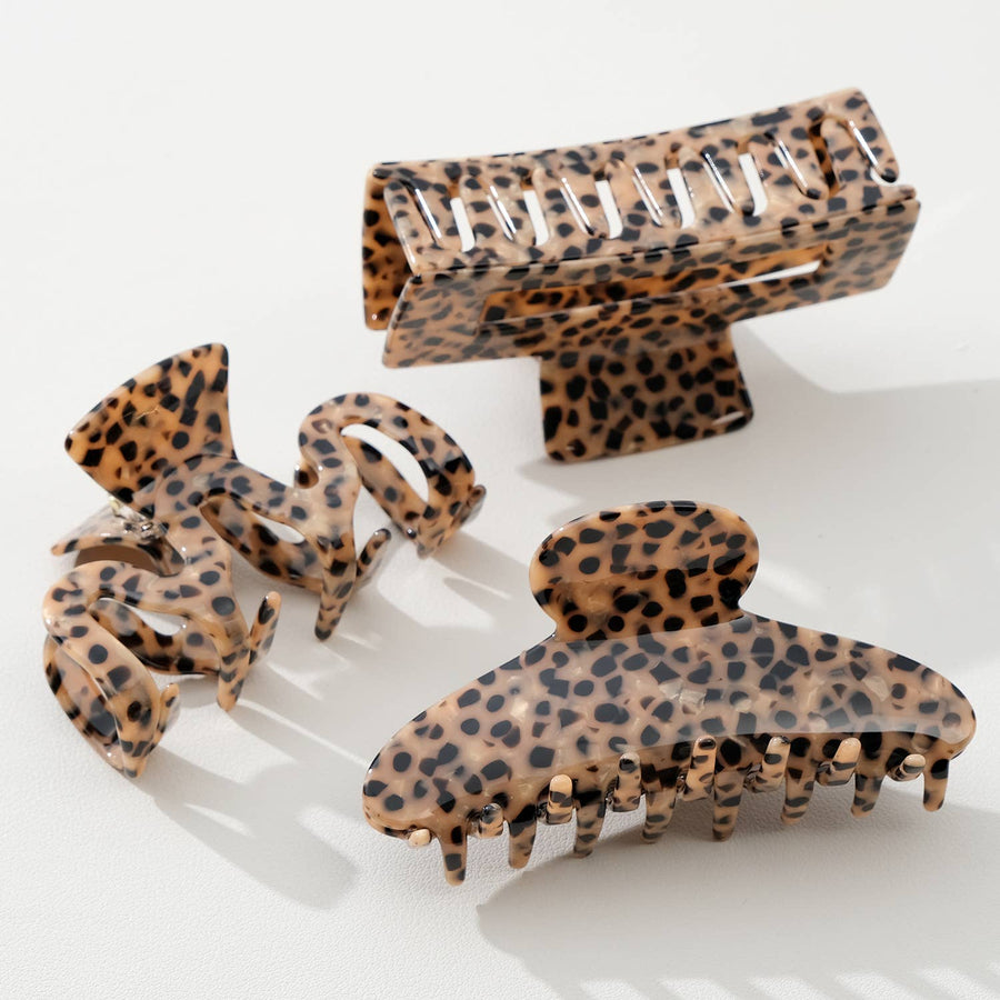Wild Leopard Large | Assorted Large Claw Clips