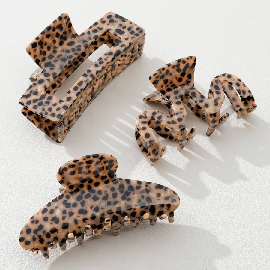 Wild Leopard Large | Assorted Large Claw Clips