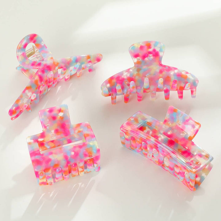Pink Poolside | Assorted Eco-Friendly Claw Clips: Assorted