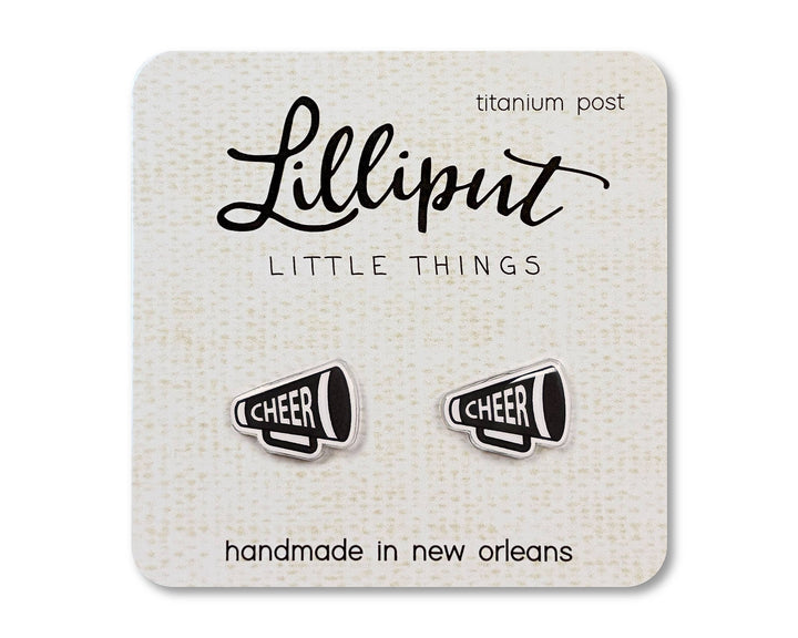 Cheer Megaphone Earrings - Custom Colors Available!