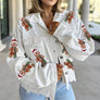 Santa Sequin Corduroy Jacket Sequin Christmas Jacket Coat