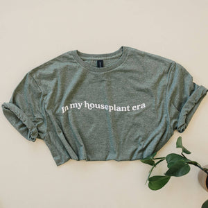 Houseplant Era Graphic T-Shirt | Gifts for Plant Lovers: Heather Military Green / XL