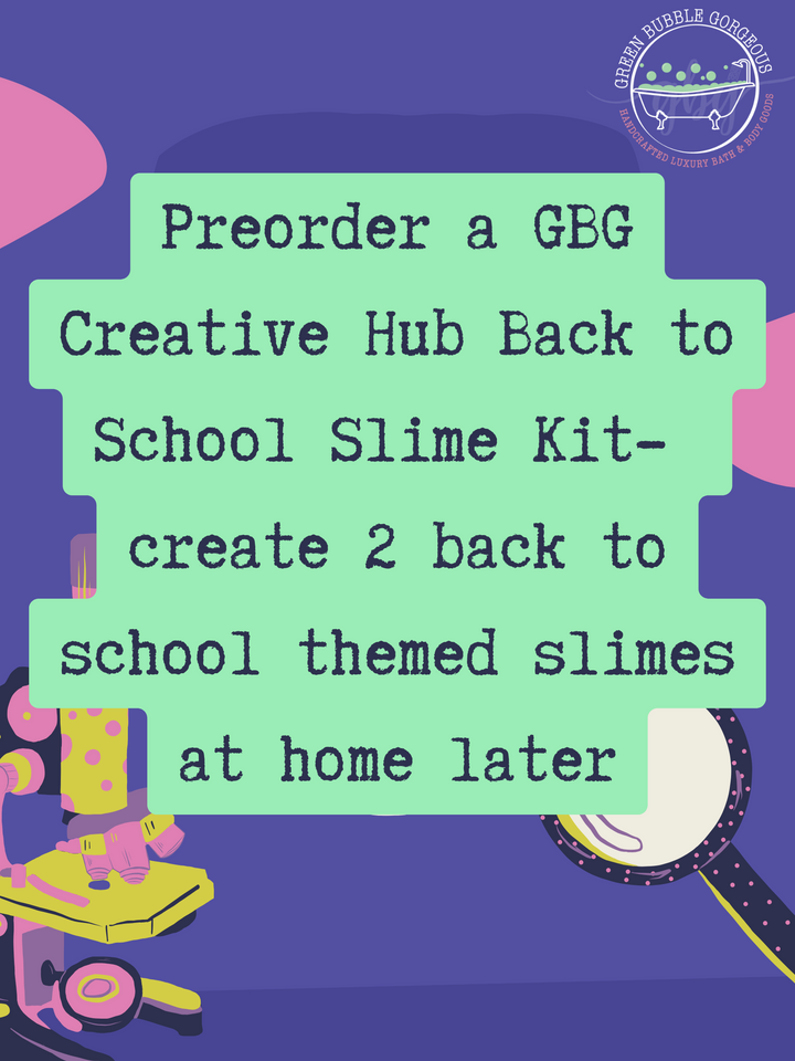 Science Camp/Slime School add on Take Home Back to School Slime Kit