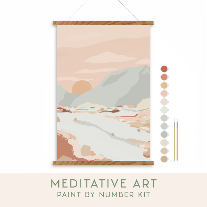 Walk in Nature Meditative Art Paint by Number Kit