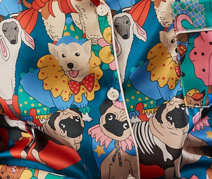 Dessert and Dog Print Pajamas