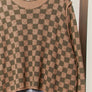 Checker Knit Sweater
