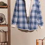 Reversible Corduroy and Plaid Button Down Shirt