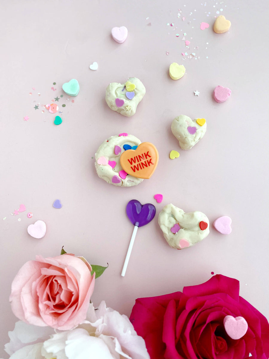 Valentine Candy Hearts Mini Dough to Go