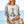 POL- V-neck floral print multi color peace patch top