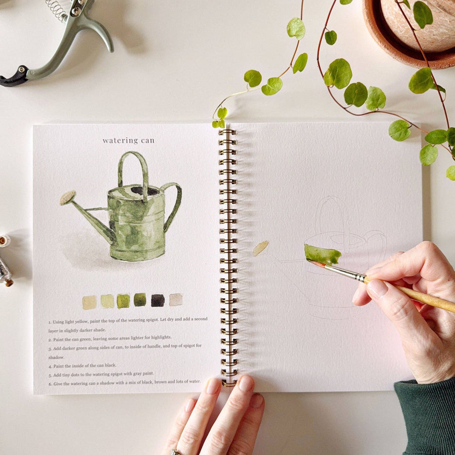 Emily Lex Garden watercolor workbook