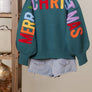 Cute Christmas Sweater with Lettering