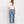 HIGH RISE DISTRESSED HEM CROP STRAIGHT JEANS BLINK / 25