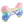 Pink Ombre Chewy Vuiton Bone Squeaker Dog Toy: Small / Mini
