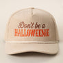 Don't Be a HALLOWEENIE Embroidered Corduroy Rope Trucker Hat