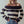 OFF SHOULDER STRIPE RIP SWEATER