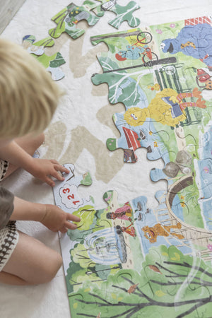 Yoga and Mindfulness - Mindful Moments with Sesame Street Floor Puzzle