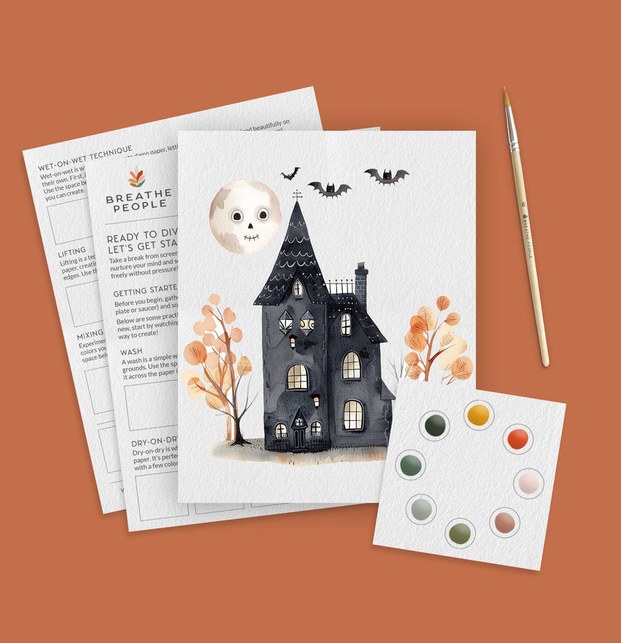 Limited Edition, All in One Watercolor Kit - Haunted House