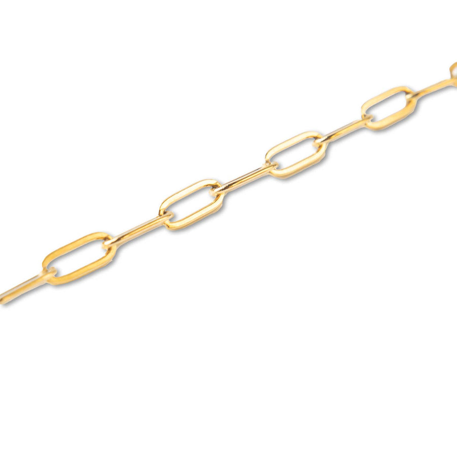 Gold Chain Bracelet-Paper Clip, Gilded Collection 