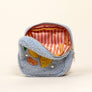 Teddy Pouch–Square Citrus & Pearls