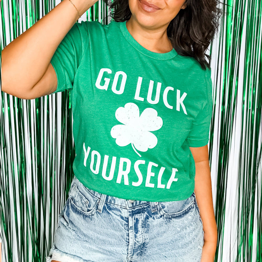 Go Luck Yourself St Patrick's Day Shirt - Fun, Festive & Ultra-Soft