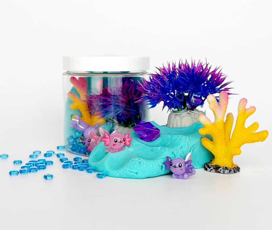 Axolotl (Blue Hawaiian) Mini Travel Sensory Dough