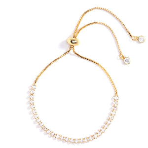 Pulley Tennis Bracelet: GOLD