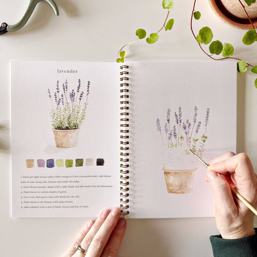 Emily Lex Garden watercolor workbook
