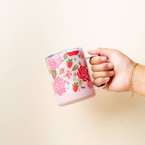 14 oz Insulated Mug-Rose Garden