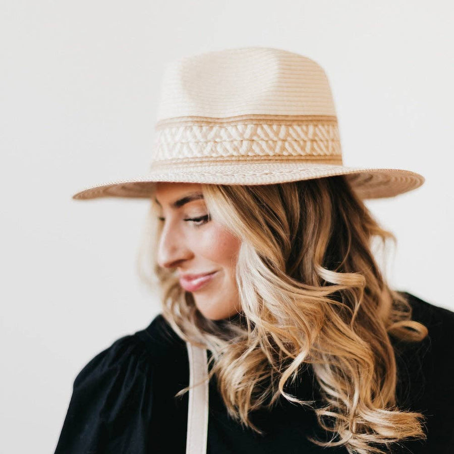 Sunset Sierra Straw Hat: Cream