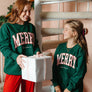 Merry Sweatshirt In Bottle Green