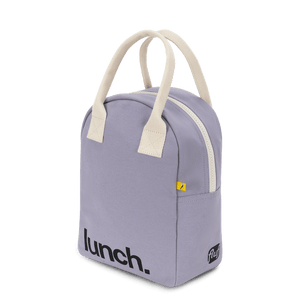 Zipper Lunch Bag - ‘Lunch’ Lavender