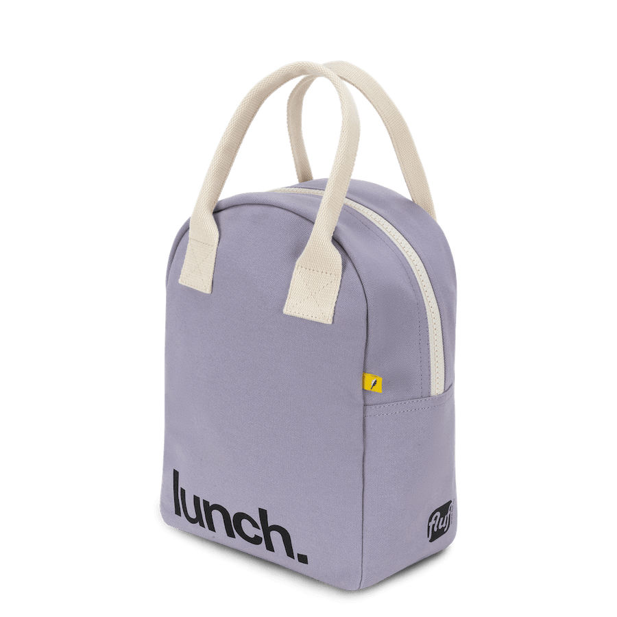 Zipper Lunch Bag - ‘Lunch’ Lavender