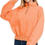 `.0806 Washed Fleece Half Zip Pullover SI-24930